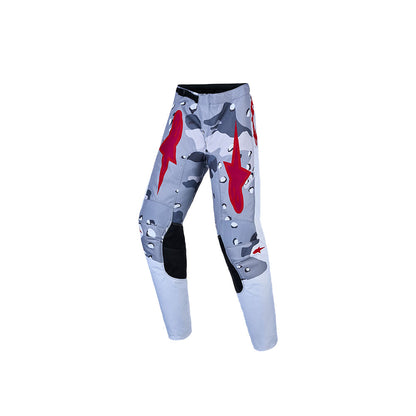 Alpinestars Fluid Youth MX Pants - Lone Gray Camo / White / Fire Red