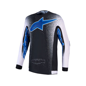 Alpinestars Supertech Adult MX Jersey - AFD Hiten Black / Light Lilac / Blithe Blue