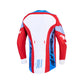 Alpinestars Supertech Adult MX Jersey - Dyna Fire Red / White / Navy / Blue