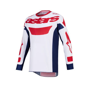 Alpinestars Racer Adult MX Jersey - Riway White Blue Red