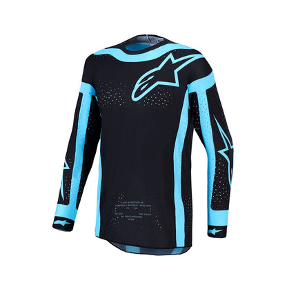 Alpinestars Supertech Adult MX Jersey - Vesta Black / Turquoise