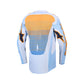 Alpinestars Techstar Adult MX Jersey - Maven Dust Blue / Tangerine / Black