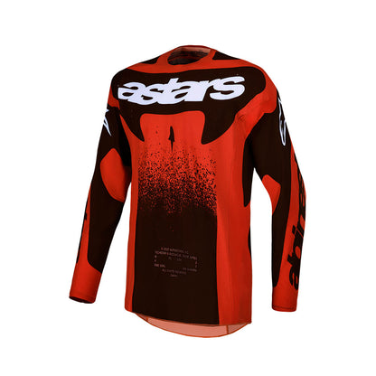 Alpinestars Techstar Adult MX Jersey - Swan Cardinal Red / Black / White