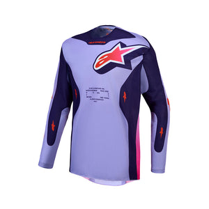 Alpinestars Racer Air Adult MX Jersey - Hunt Light Violet / Deep Purple / Pink Fluoro