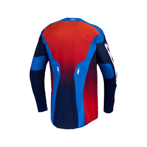Alpinestars Racer Adult MX Jersey - Hunt Strong Blue / Deep Blue / Fire Red