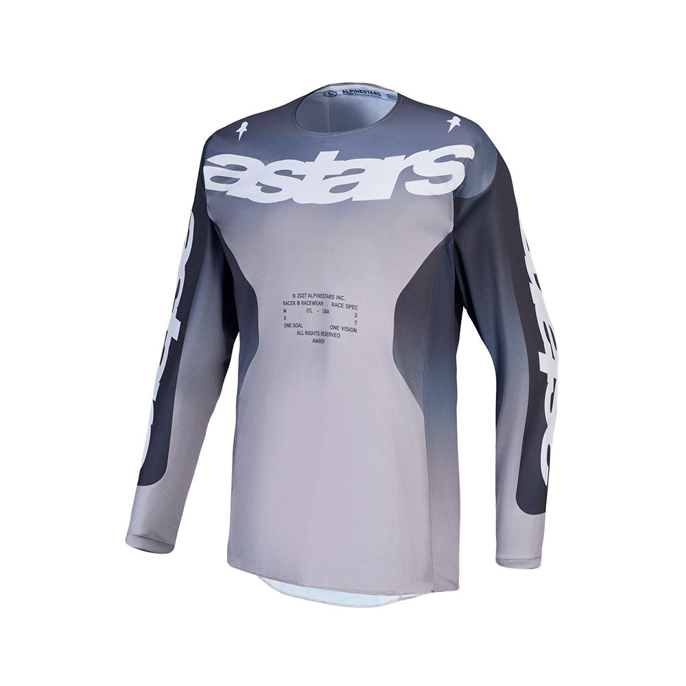 Alpinestars Racer Adult MX Jersey - Amber Graystone / Cold Gray / Light Lilac