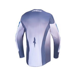 Alpinestars Racer Adult MX Jersey - Amber Ash Gray / Light Lilac / UCLA Blue