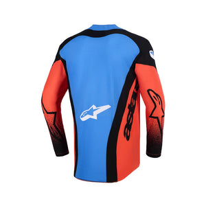 Alpinestars Techstar Adult MX Jersey - Knif Orange / Black / UCLA Blue