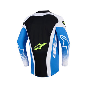 Alpinestars Techstar Adult MX Jersey - Knif UCLA Blue / Black / Yellow Fluoro