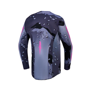 Alpinestars Racer Adult MX Jersey - Lone Gray Camo / Purple