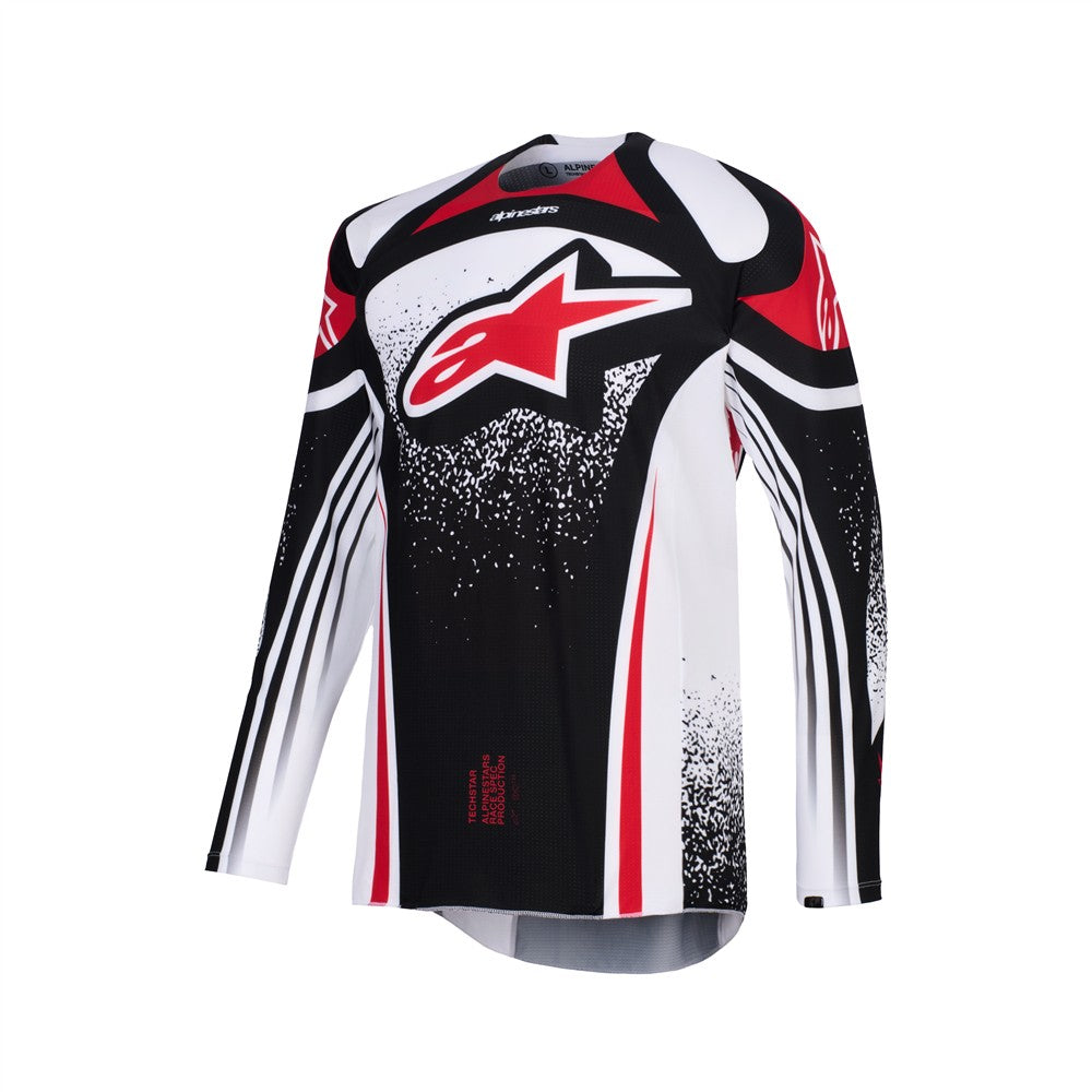 Alpinestars Techstar Adult MX Jersey - Nomur Black / White / Red