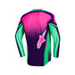 Alpinestars Techstar Adult MX Jersey - Nomur Deep Purple / Green / Pink Fluoro