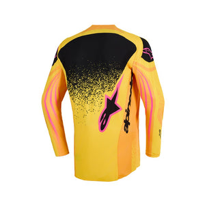 Alpinestars Techstar Adult MX Jersey - Nomur Orange / Yellow / Pink