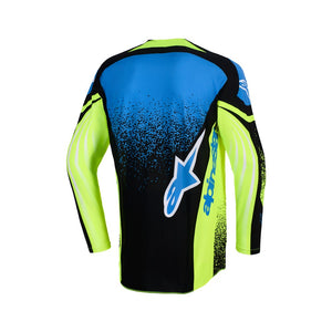 Alpinestars Techstar Adult MX Jersey - Nomur Dark Navy / Yellow Fluoro / UCLA Blue