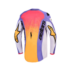 Alpinestars Fluid Adult MX Jersey - Drag Light Lilac / Blue Iris / Gold