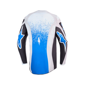 Alpinestars Fluid Adult MX Jersey - Drag Graystone / Light Lilac / UCLA Blue / Black