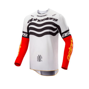 Alpinestars Techstar Adult MX Jersey - Deep Limited Edition Black / White / High Red