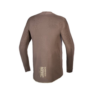 Alpinestars Supertech Air Gold Limited Edition Jersey - Earth Brown / Gold