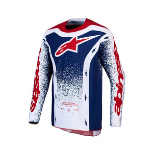 Alpinestars Techstar Adult MX Jersey - Limited Edition Unity Red / White / Blue