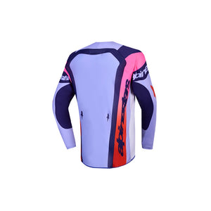 Alpinestars Youth Supertech MX Jersey - Dyna Light Violet / Deep Purple / Pink Fluoro