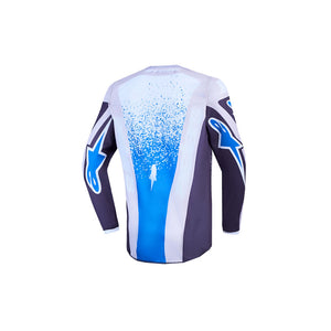 Alpinestars Youth Fluid MX Jersey - Drag Graystone / Light Lilac / UCLA Blue / Black