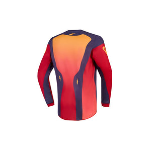 Alpinestars Youth Fluid MX Jersey - Hunt Fire Red / Graystone / Hot Coral