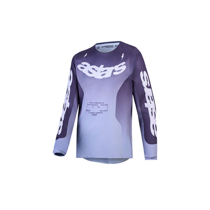 Alpinestars Youth Fluid MX Jersey - Amber Graystone / Cold Gray / Light Lilac