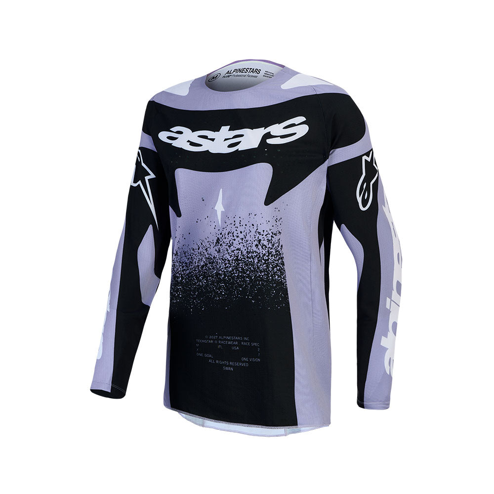 Alpinestars Stella Techstar Adult MX Jersey - Swan Light Violet / Black