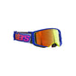 Alpinestars Supertech Adult MX Goggles - Vista Blue / Yellow / Purple - Mirror Red Lens