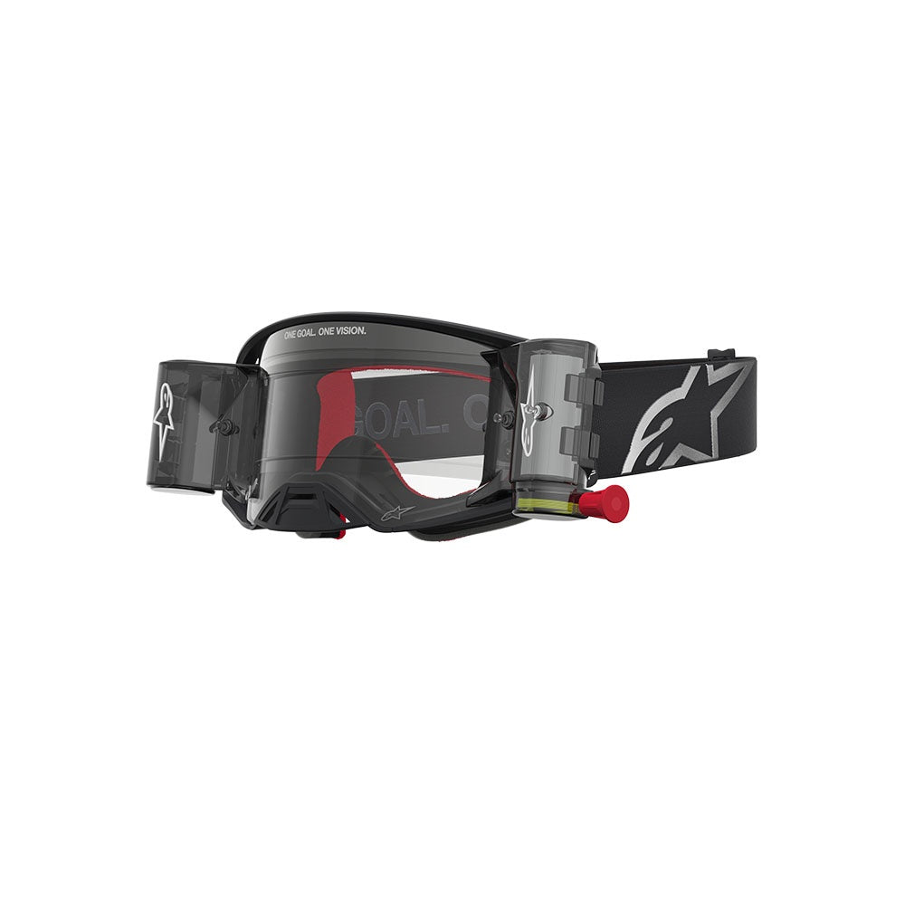 Alpinestars Supertech Adult MX Goggles - Firma 2.0 Black / Silver - Clear Lens Roll Off System