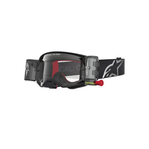 Alpinestars Supertech Adult MX Goggles - Firma 2.0 Black / Silver - Clear Lens Roll Off System