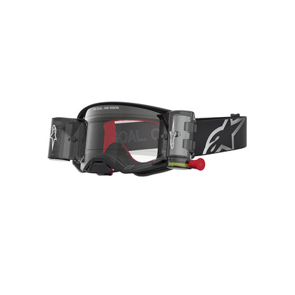 Alpinestars Supertech Adult MX Goggles - Firma 2.0 Black / Silver - Clear Lens Roll Off System