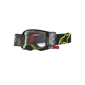 Alpinestars Supertech Adult MX Goggles - Firma 2.0 Black / Yellow Fluoro - Clear Lens Roll Off System