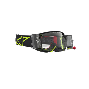 Alpinestars Supertech Adult MX Goggles - Firma 2.0 Black / Yellow Fluoro - Clear Lens Roll Off System