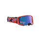 Alpinestars Supertech Adult MX Goggles - Corp Hot Coral / Purple - Mirror Blue Lens