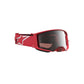Alpinestars Supertech Adult MX Goggles - Vesta Red Fluoro / Chrome - Mirror Silver Lens