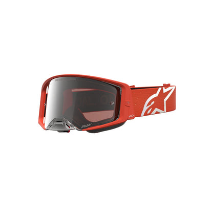Alpinestars Supertech Adult MX Goggles - Vesta Orange / Silver - Mirror Silver Lens