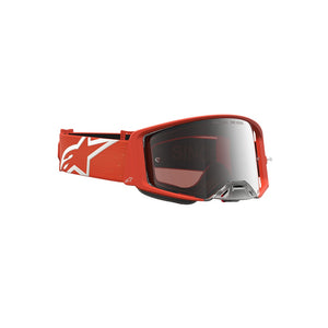 Alpinestars Supertech Adult MX Goggles - Vesta Orange / Silver - Mirror Silver Lens