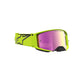 Alpinestars Supertech Adult MX Goggles - Vesta Yellow Fluoro / Black - Mirror Pink Lens