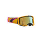 Alpinestars Vision 8 Adult MX Goggles - Corp Orange / Yellow / Pink - Mirror Gold Lens