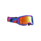 Alpinestars Vision 8 Adult MX Goggles - Corp UCLA Blue / Purple / Orange - Mirror Red Lens