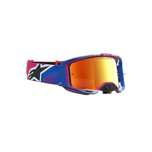 Alpinestars Vision 8 Adult MX Goggles - Maven Fire Red / Black - Mirror Red Lens