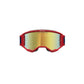Alpinestars Vision 5 Adult MX Goggles - Drag Fire Red / Blue - Mirror Gold Lens