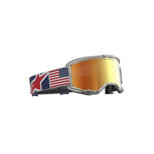 Alpinestars Vision 5 Adult MX Goggles - Limited Edition Fiftyfold Red / White / Blue - Mirror Red Lens
