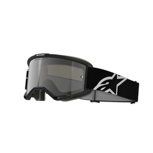 Alpinestars Vision 5 Corp 2 Adult MX Goggles - Black / White - Mirror Silver Lens