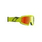 Alpinestars Vision Youth Vesta MX Goggles - Yellow Fluoro / Black - Mirror Red Lens