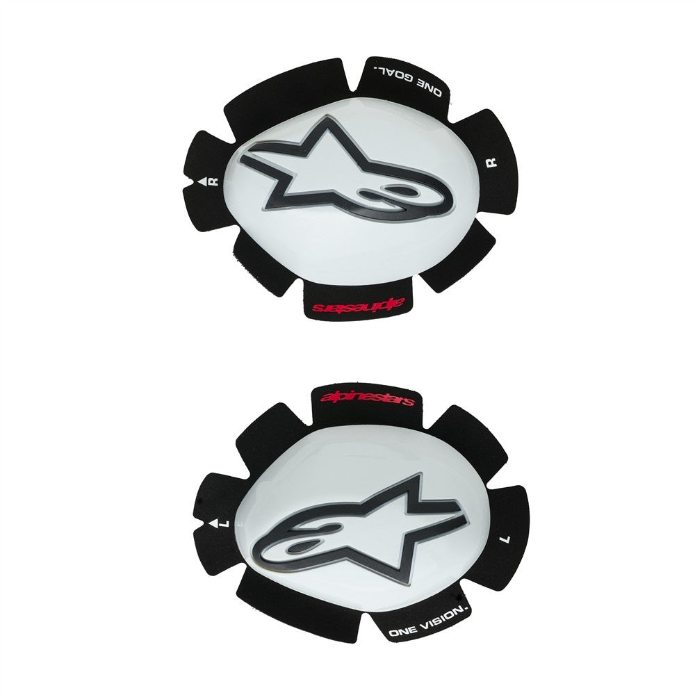 Alpinestars GP Tech Knee Sliders - White / Black
