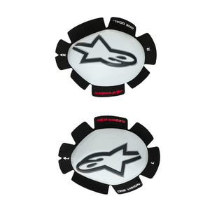 Alpinestars GP Tech Knee Sliders - White / Black