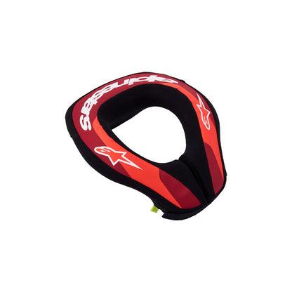 Alpinestars Sequence Youth Neck Roll - Red Fluoro / Metallic Red / White
