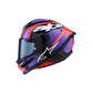 Alpinestars S-R7 Helmet - Lumen Black / Purple / Red Fluoro / White Gloss